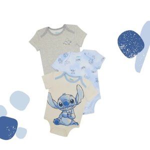 Disney Stitch Bodysuits Set for Baby